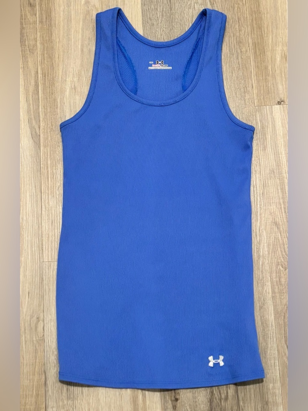 Under Armour Bright Blue Ribbed Athletic Tank